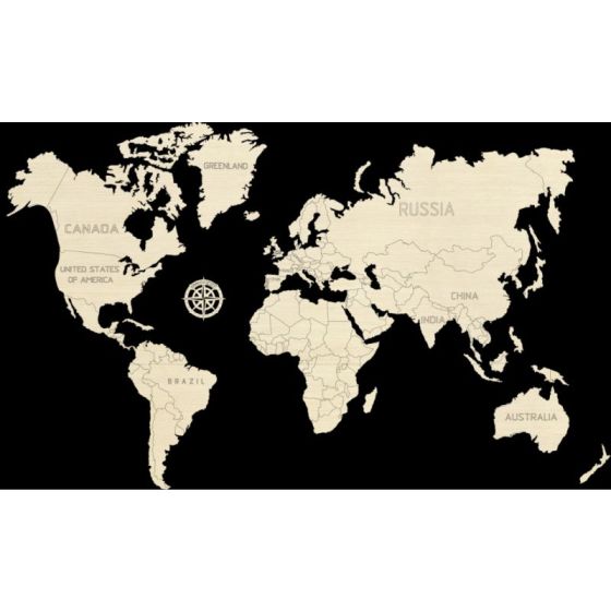 Obrázek 3D puzzle Mapa světa M - JBi.CZ hlavní obrázek