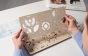 Ugears Globus - mechanical DIY kit, moving mechanical 3D puzzle made of wood